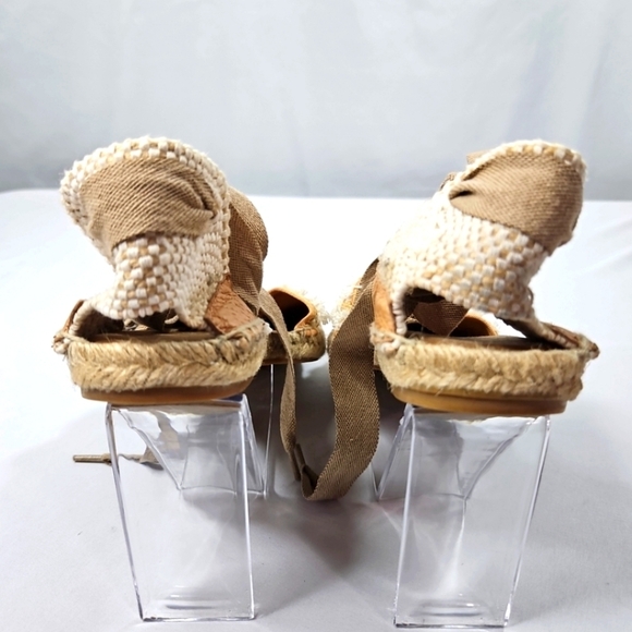 Maypol Tan Espadrilles Sandals Size 36 - Picture 5 of 7